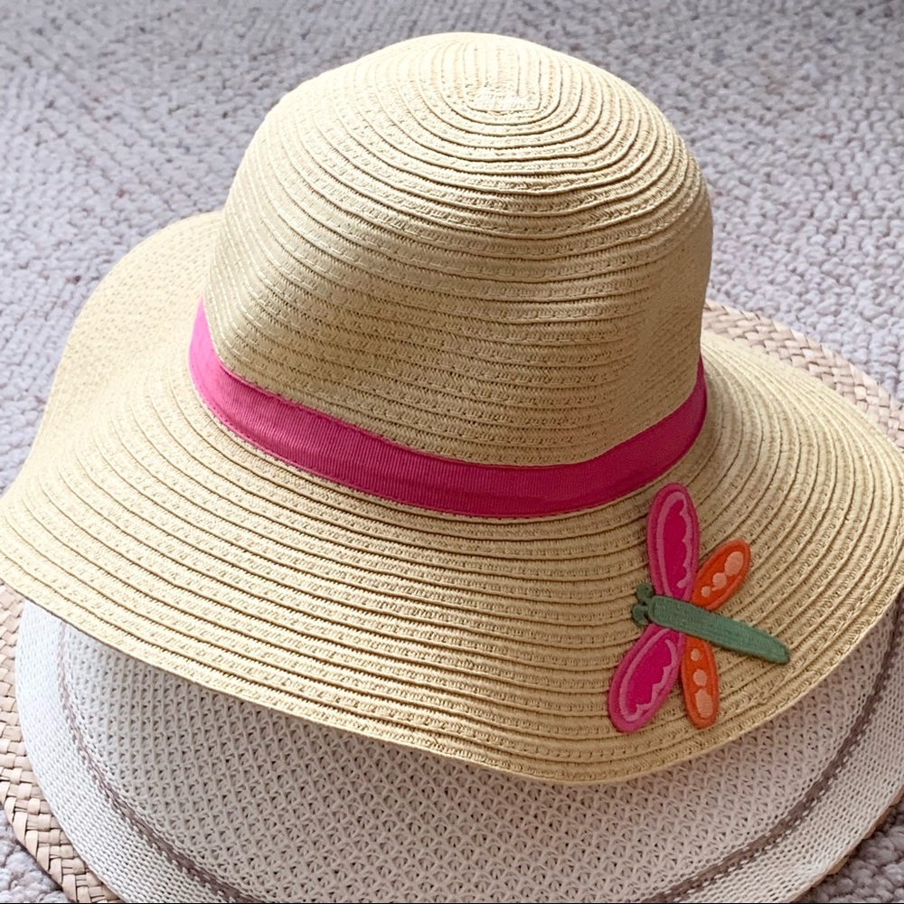 Gymboree Kid Girl Large Brim Straw Hat 🌺 Size 8 Years and Up
